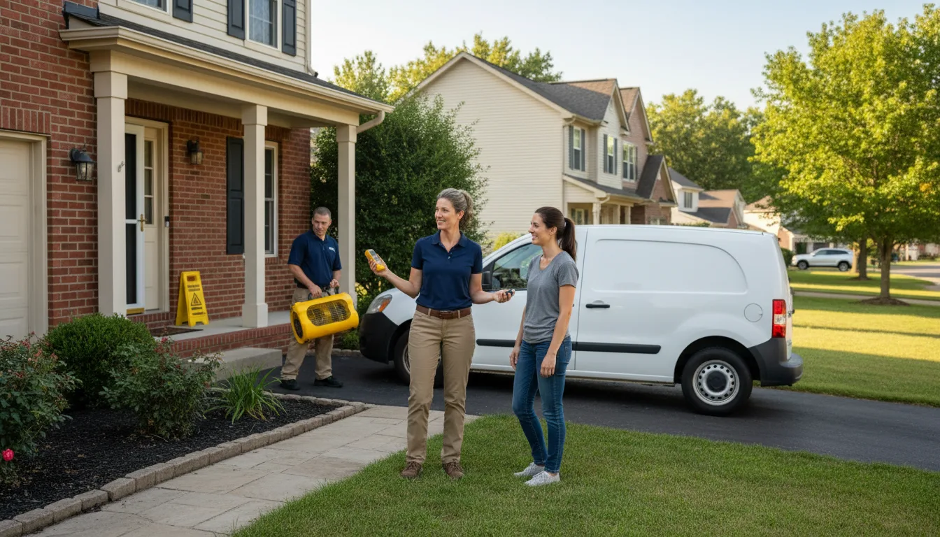 Residential water damage restoration in Donegal, PA